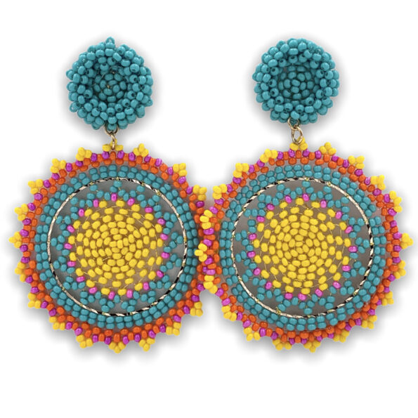 AR-321-T56 Aretes Mandalas Pasteles