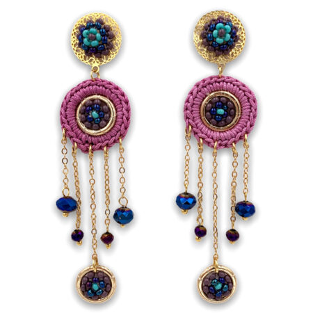Aretes Bailarinas Lila