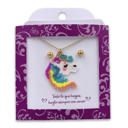 Cadena Unicornio Multicolor