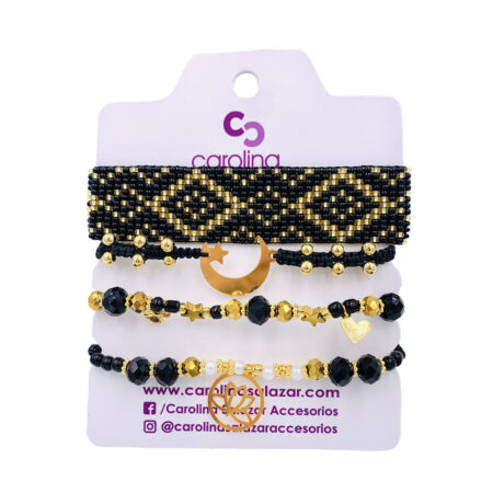 Set Pulseras Noche