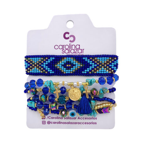 Set Pulseras Blue