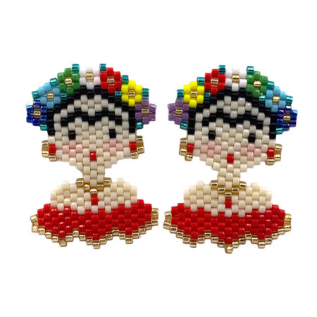 Topos Frida Kahlo Multicolor Rojo