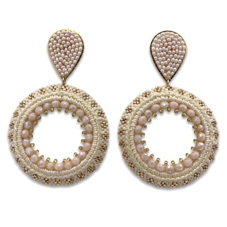 Aretes Martina Beige