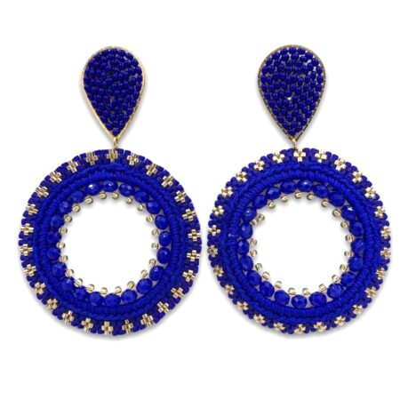 Aretes Martina Azul Rey