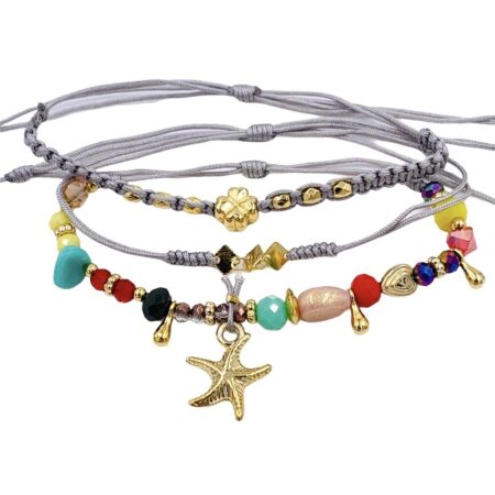 Set Pulseras x 3 Aruba Gris