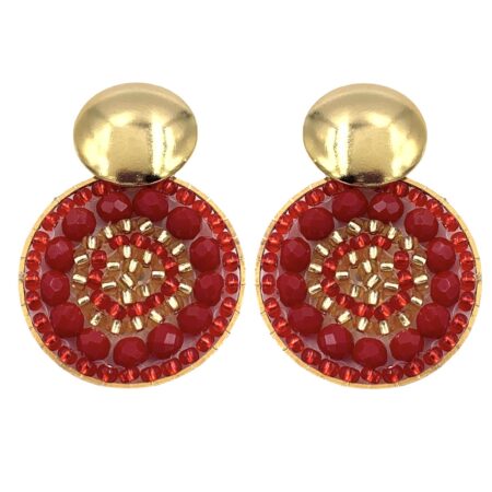 Aretes Samoa Rojo
