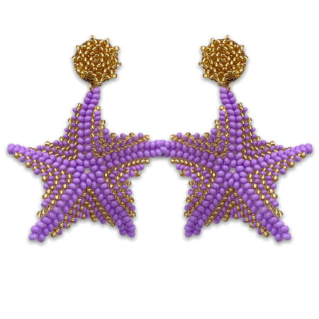 Aretes Estrella de Mar Lila